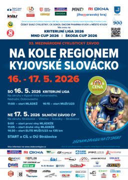 CYKLISTICKÝ ZÁVOD NA KOLE REGIONEM KYJOVSKÉ SLOVÁCKO
